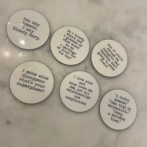 Coasters for wine lovers